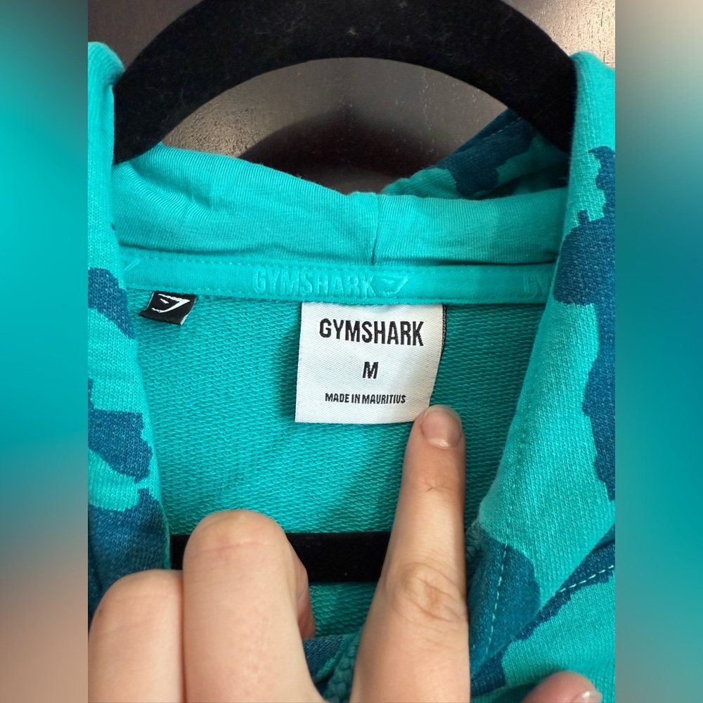Gymshark Blue Tie-Dye Men's Sweater - Picture 3 of 3